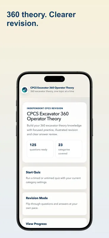 CPCS Excavator 360 Operator screenshot 1 of 4