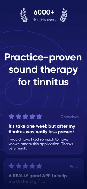 TSound: tinnitus sound therapy screenshot 1