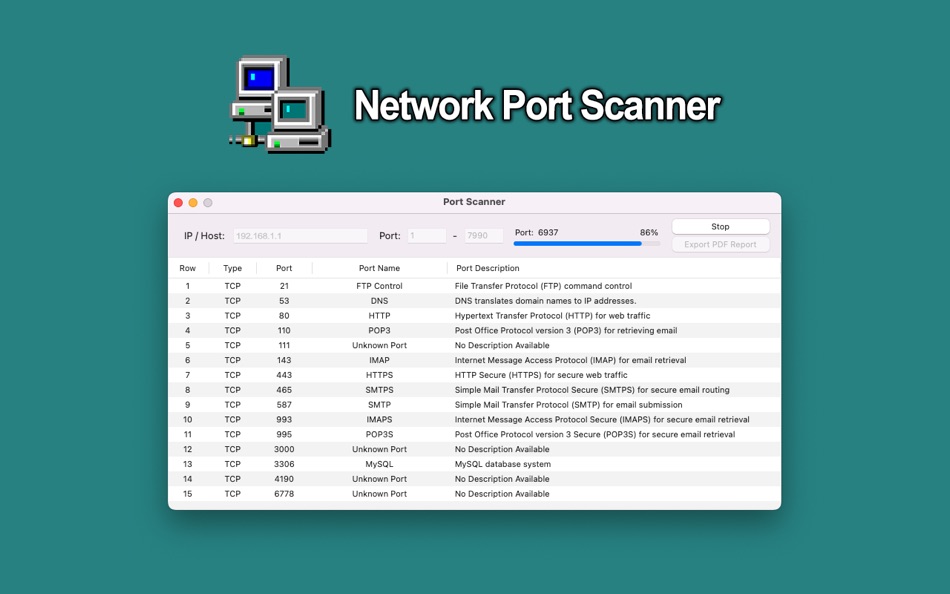 #1. Network Port Scanner (macOS) 来自: Khatuli Todua