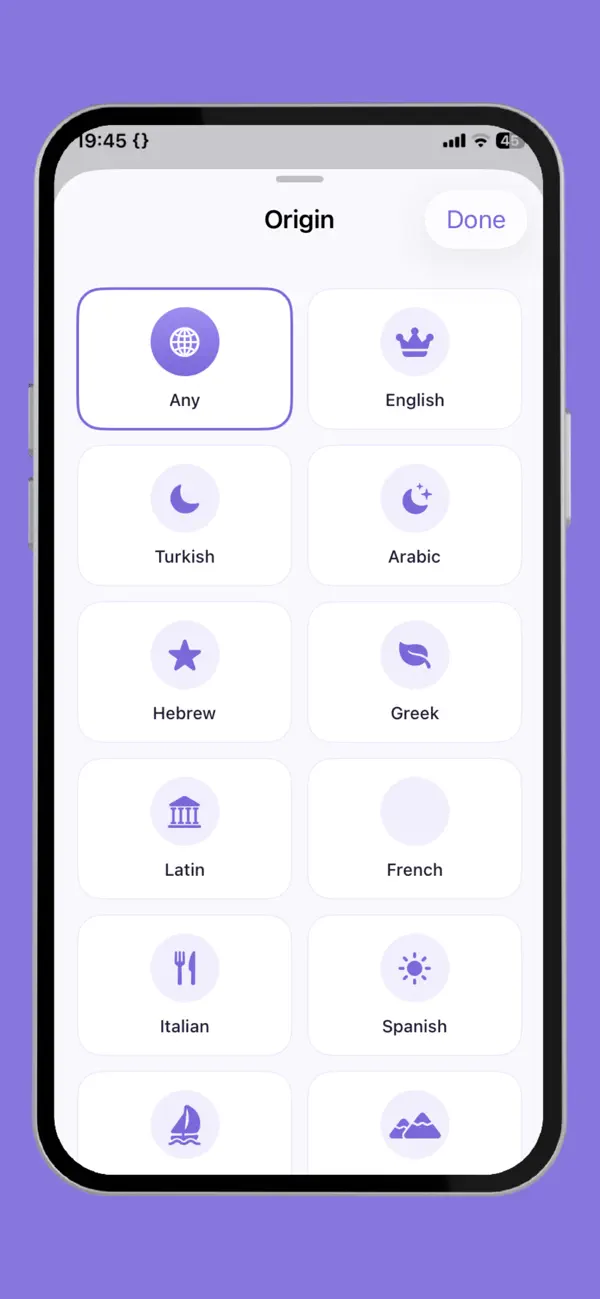 Screenshot #1 pour Baby Names & Meanings: AI
