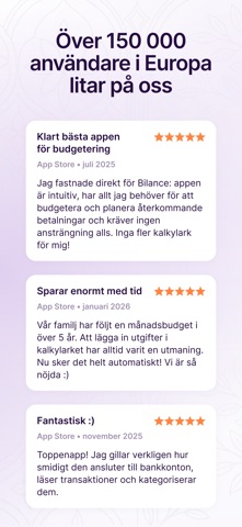 Bilance: Din ekonomi & budget iPhone screenshot 5