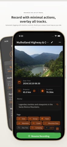 Touring Journey: GPS Trip Log iPhone screenshot