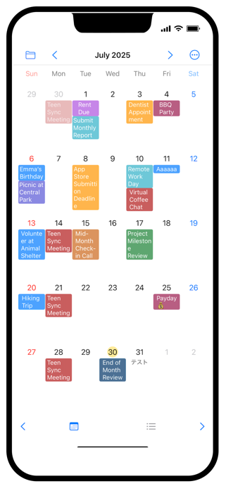 List & Grid Calendar Screenshot 4 of 6
