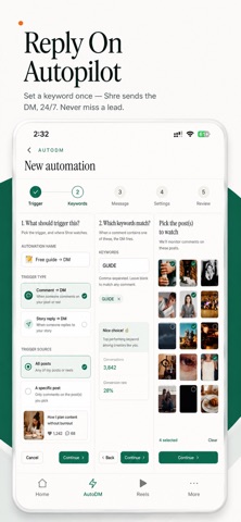 Shre - Auto DM & Creator OS screenshot