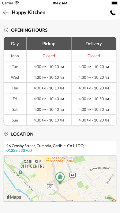 Happy Kitchen Carlisle Screenshot
