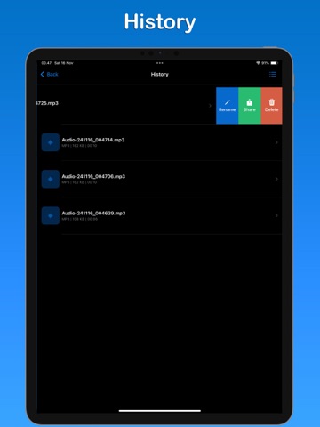 Music Speed Changer・Audio iPad screenshot