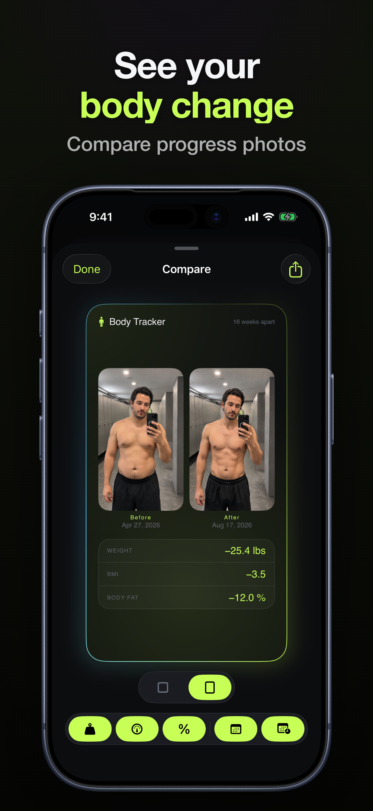 Weight & Measurements Tracker screenshot 2