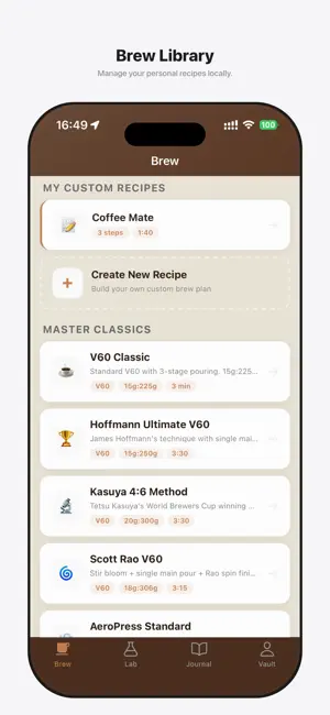 BrewLens: Coffee Brewing Lab screenshot 1