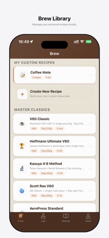 BrewLens: Coffee Brewing Lab Screenshot 1 of 5