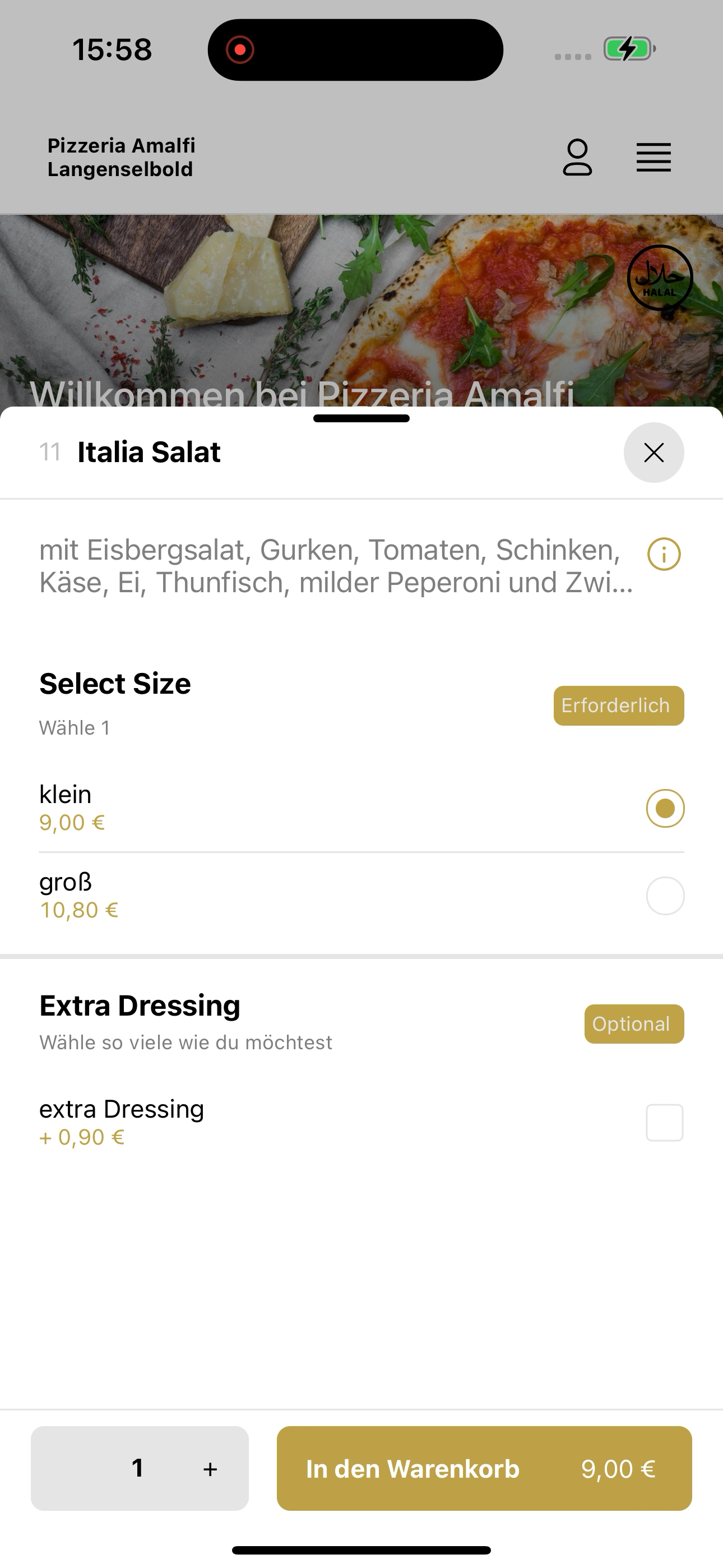 Pizzeria Amalfi Langenselbold screenshot 4