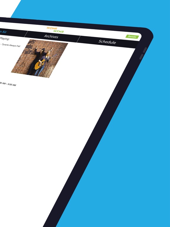 WOMR Community Radio App iPad screenshot 2 - Music app