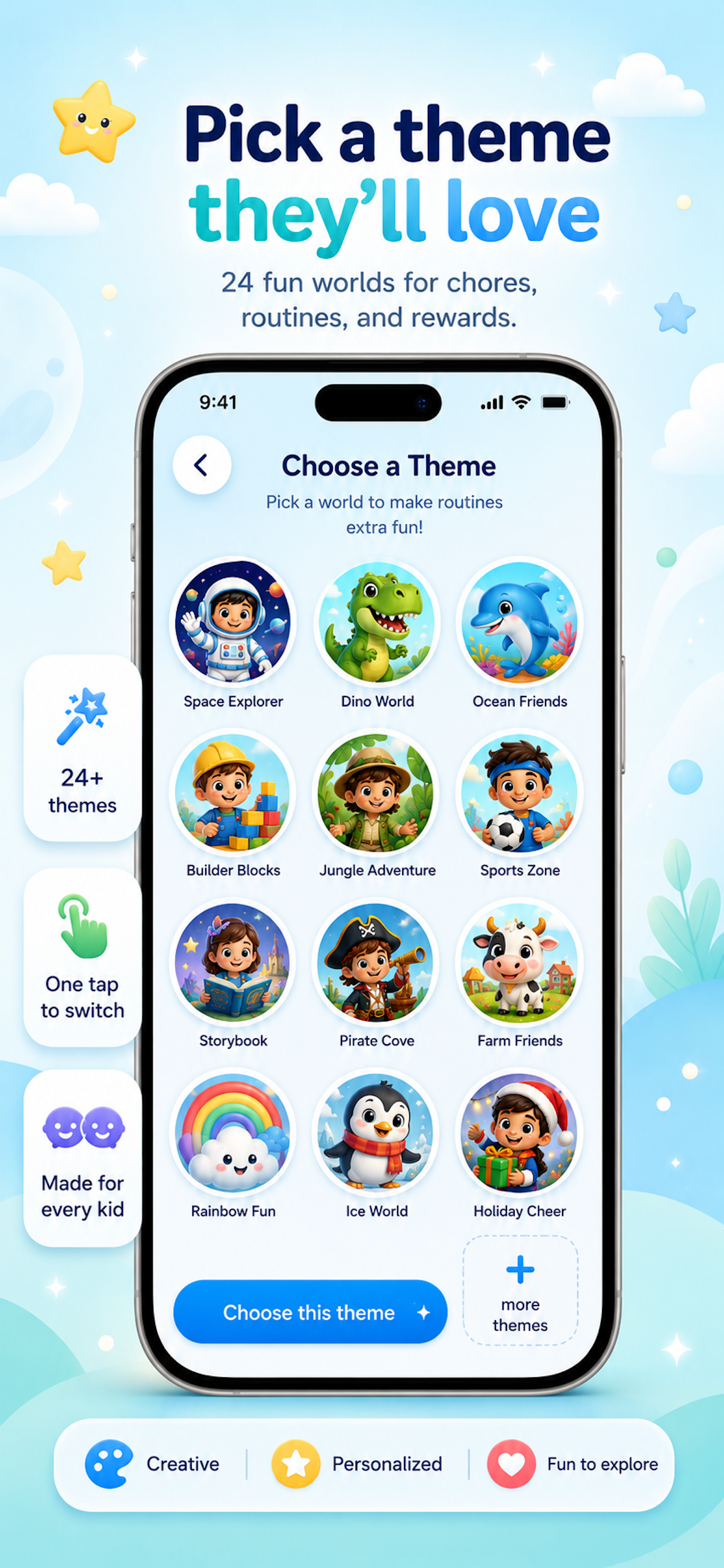 Tasky: Kids Chore Habits Chart