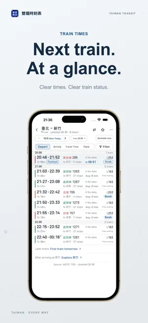 雙鐵時刻表 screenshot 2