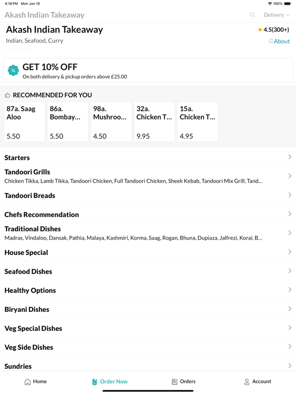 Screenshot #6 pour Akash Indian Takeaway SW18 5SB