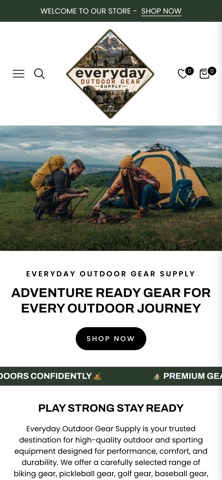 Everyday Outdoor Gear Supply Screenshot 1 of 7