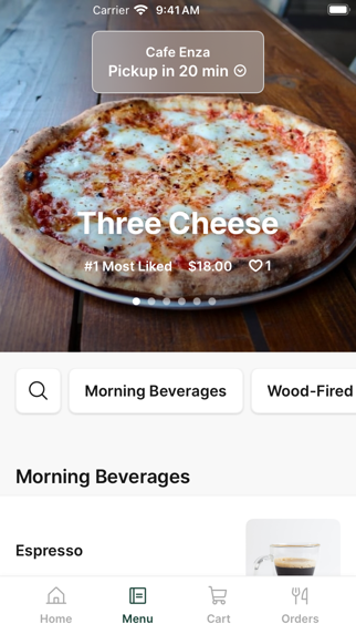 Cafe Enza iPhone screenshot 2 - Food & Drink app