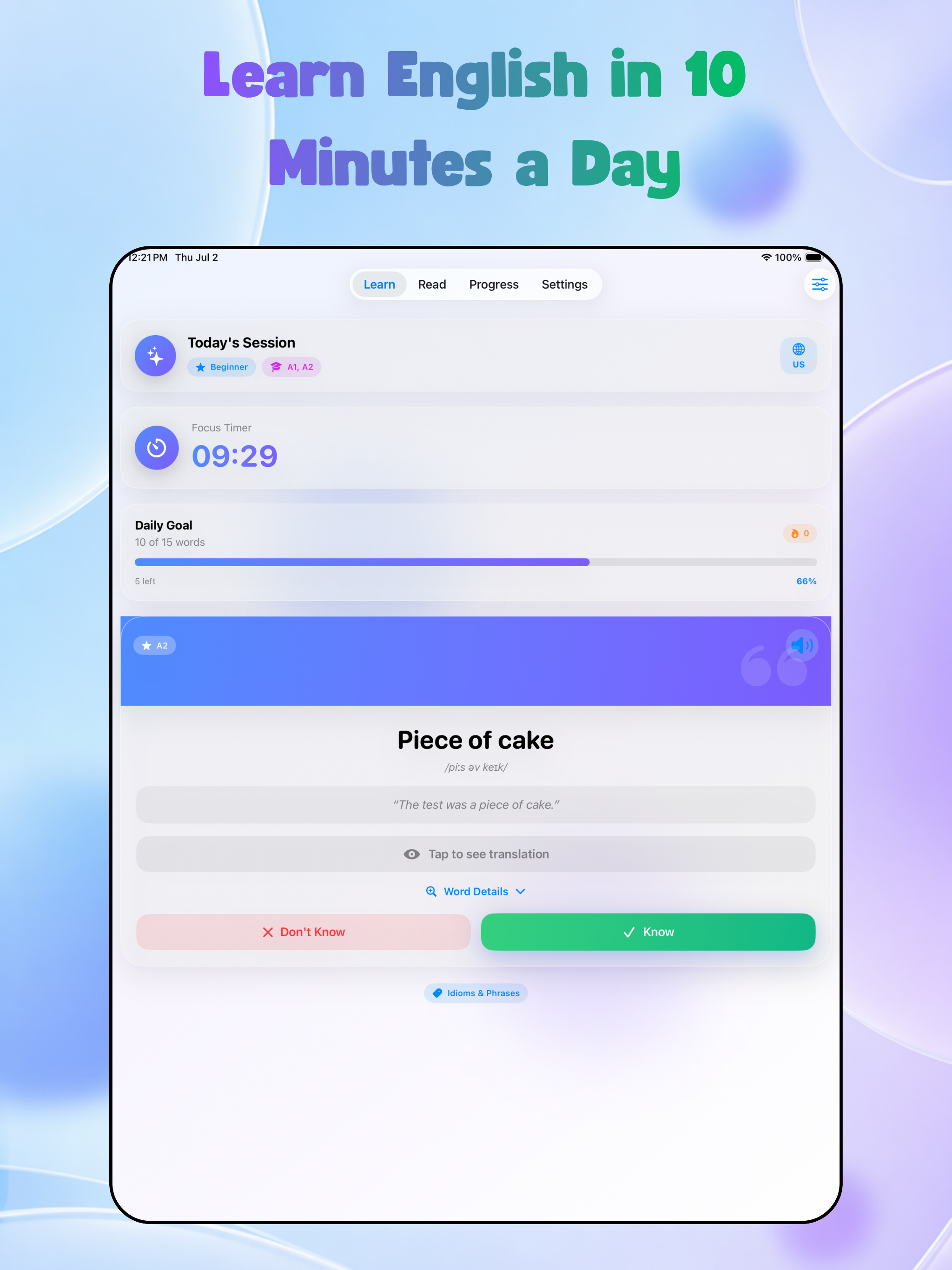 Lingua Flow: 10 Minute English screenshot 7