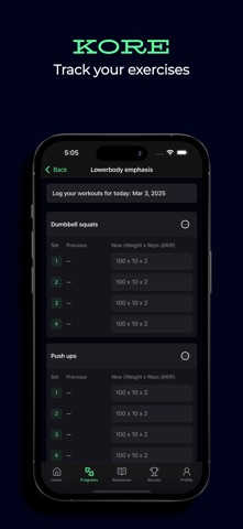 KORE -valmennus Screenshot 3 of 5