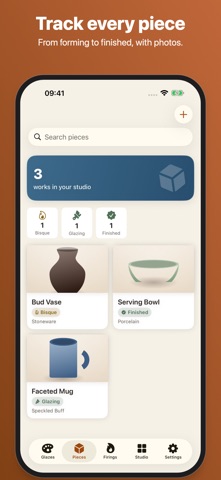 Cone6: Glaze & Kiln Log iPhone screenshot