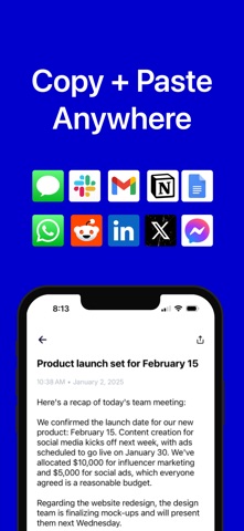 Yap - AI Voice Memos screenshot