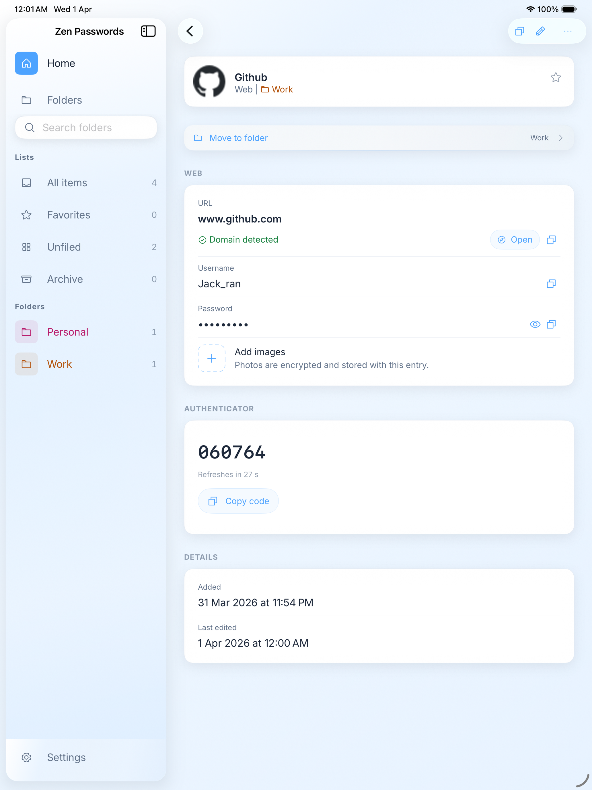 Zen Passwords screenshot 13