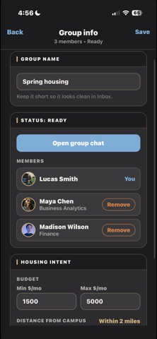 Lence screenshot