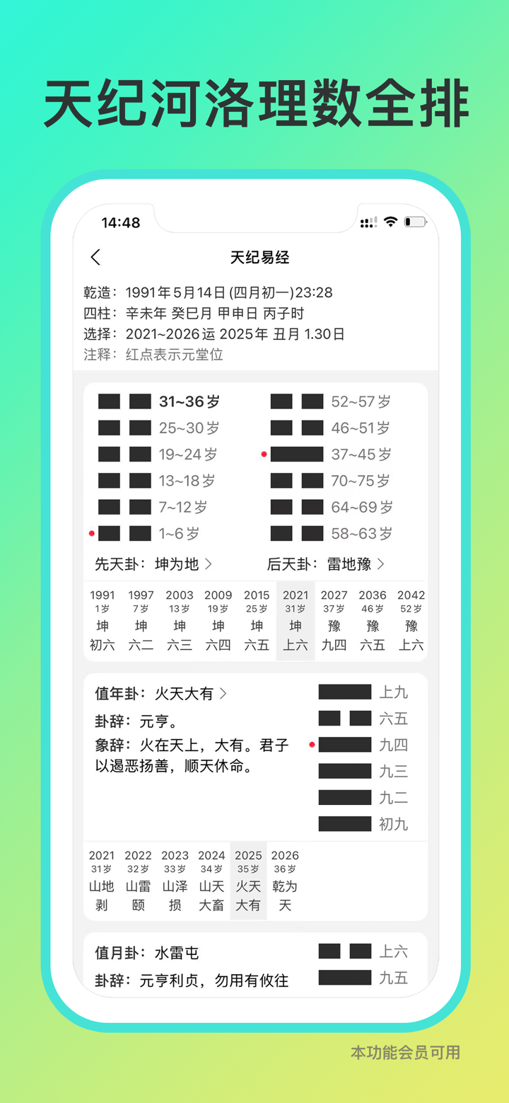 八字排盘-从真版:四柱排盘八字排盘工具+易经推命+面相辅助 screenshot 3