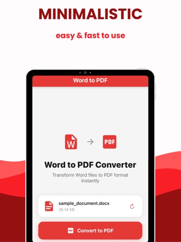 Word to PDF Converter: Docx iPad screenshot