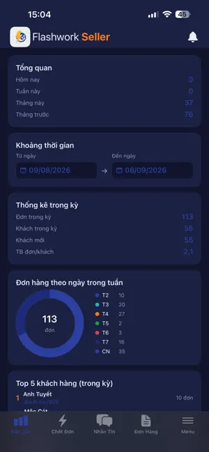 FlashWork Seller screenshot 2