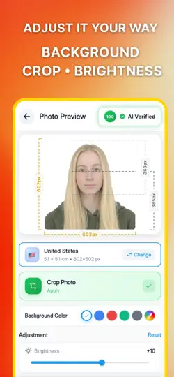 UK Passport Photo · ID Maker iPhone Ekran Görüntüsü 4