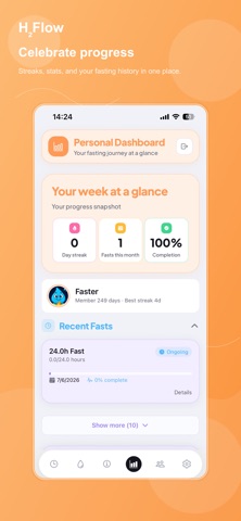 H2 flow water fasting Screenshot 4 of 5