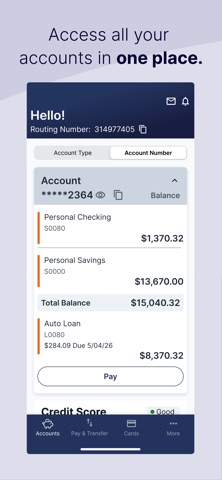 UFCU Mobile Screenshot 2 of 6