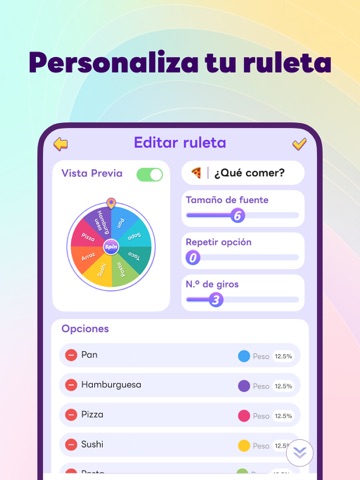 Ruleta de Decisiones - Chooser iPad screenshot 6