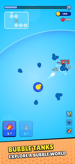 Bubble Tanks - Idle Defense Screenshot 1 of 5