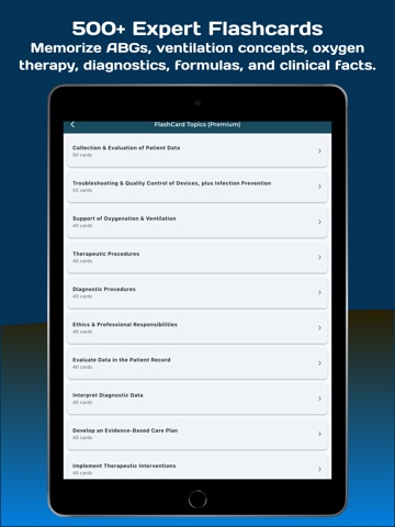 Respiratory Therapist NBRC iPad screenshot