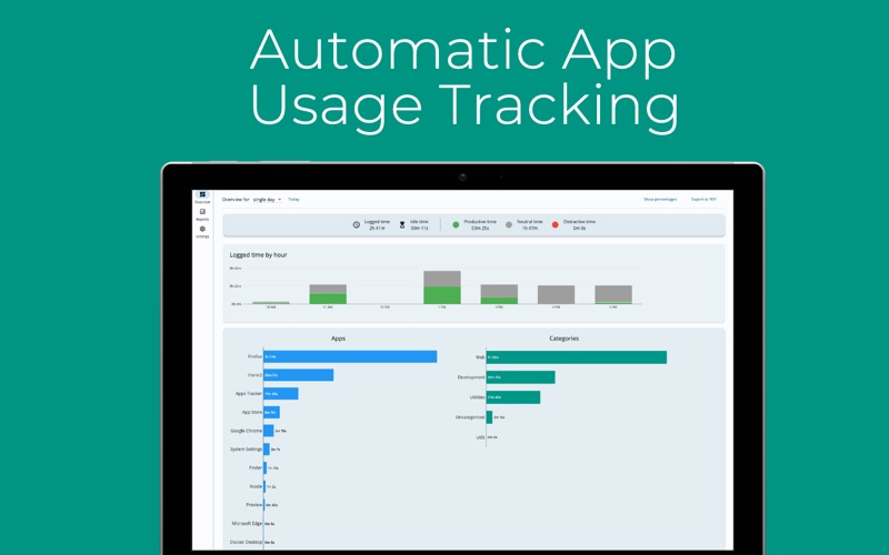 Screenshot #1 pour Time Tracking - App Tracker