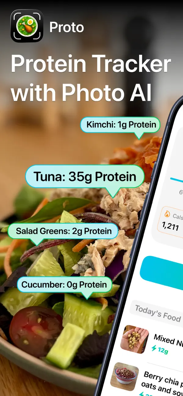 #1. Proto: Protein & Fiber Tracker (iOS) By: Tiny Ideas Pty Ltd