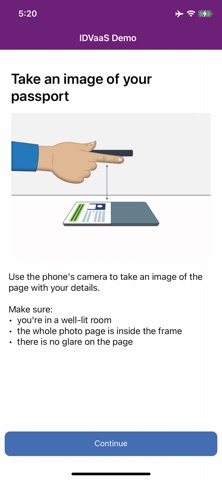 IDVaaS iPhone screenshot