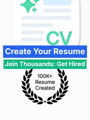 Resume Builder HYRE - CV Maker iPad screenshot