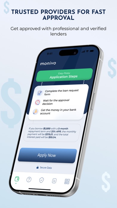 Monivo: Borrow Money Instantly Screenshot