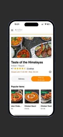 Taste Of The Himalayas iPhone screenshot