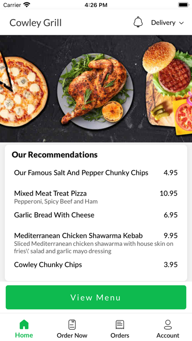 Cowley Grill Screenshot