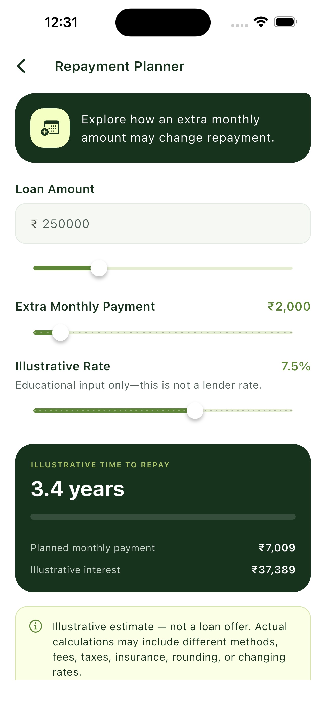 Screenshot 3 of Quick Cash - Loan Calculator