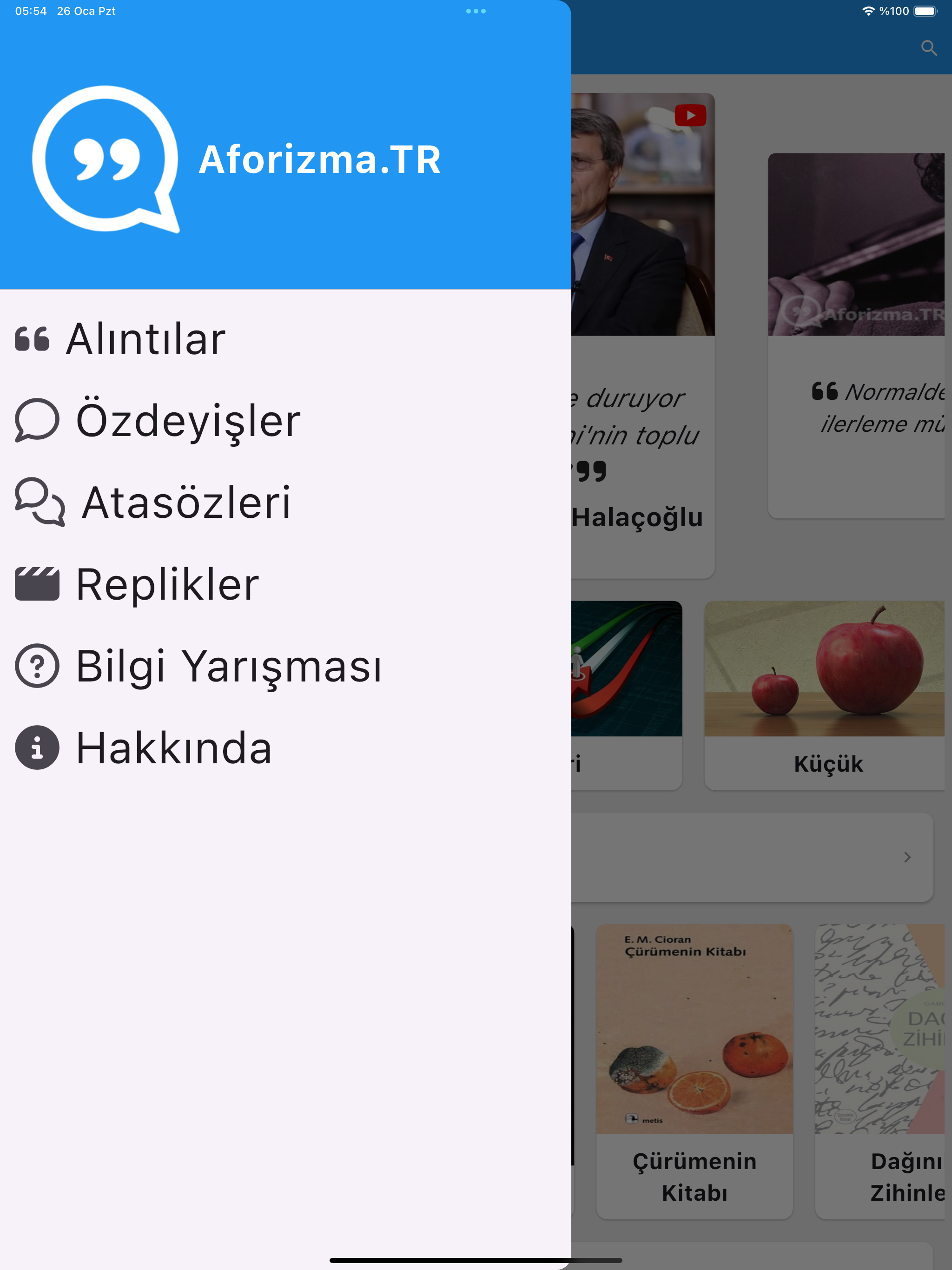 Aforizma.TR Alıntı Söz Replik