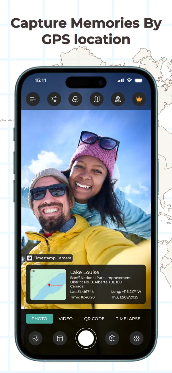 #1. Timestamp Camera & GPS Camera (iOS) 由: Janvi Lathiya