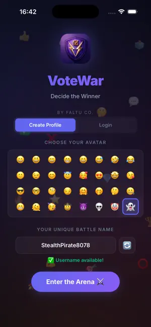 VoteWar - Decide the Winner screenshot 1