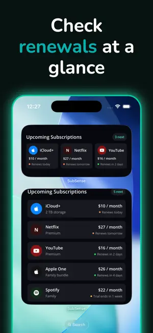 SubSense: Subscription Tracker screenshot 3