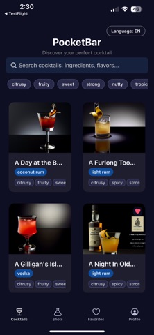 PocketBar: Cocktail Finder screenshot