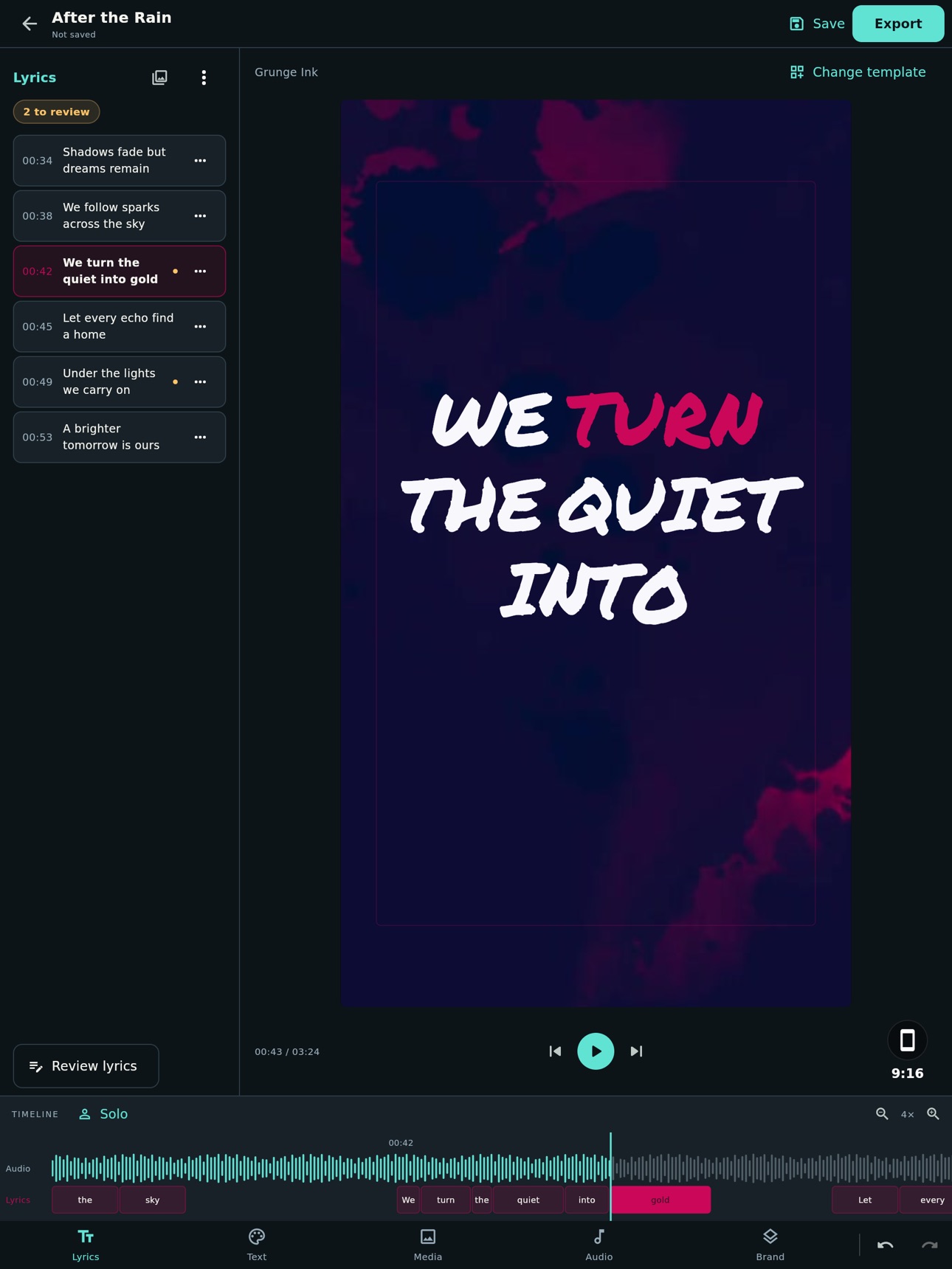 Screenshot 6 of AI Lyric Video Maker