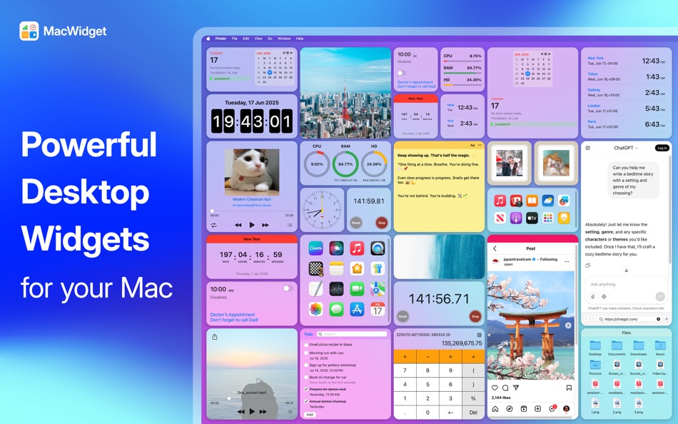 #1. MacWidget - Desktop Widgets (macOS) 由: Best App Limited